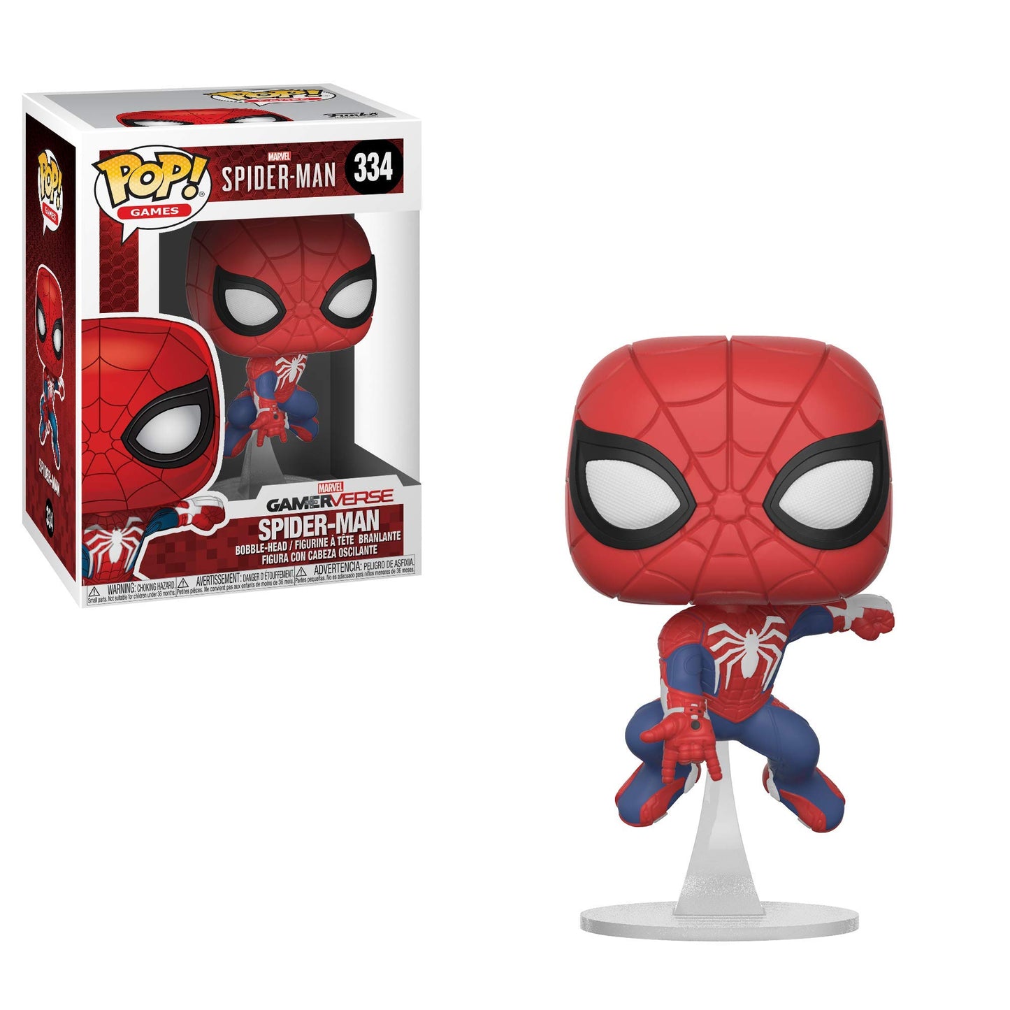 Spider-Man (Video Game 2018) - Spider-Man Swinging US Exclusive Pop! Vinyl #334