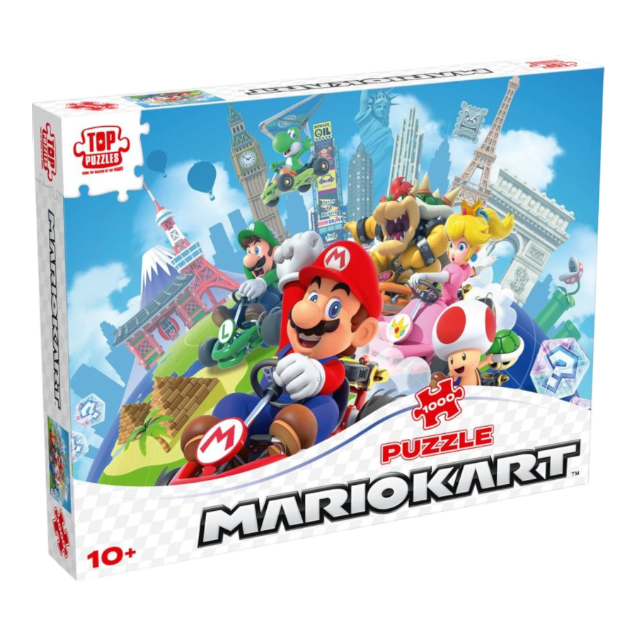 Super Mario - Mario Kart Around the World 1000pc Jigsaw Puzzle