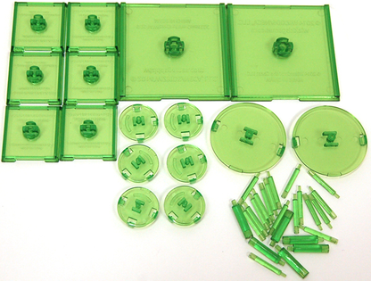 Dungeons & Dragons - Attack Wing Base & Pegs Set Green - Ozzie Collectables