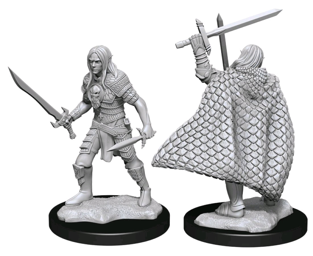 Pathfinder - Deep Cuts Unpainted Miniatures: Elf Fighter Male