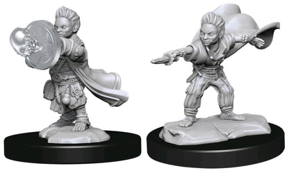 Pathfinder - Deep Cuts Unpainted Miniatures: Halfling Wizard Male