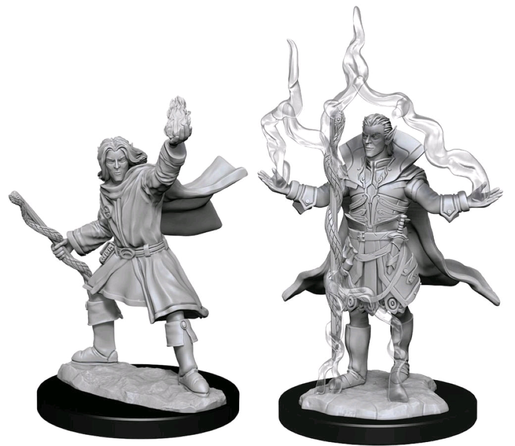 Pathfinder - Deep Cuts Unpainted Miniatures: Elf Sorcerer Male