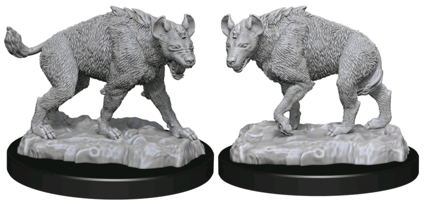 WizKids - Deep Cuts Unpainted Miniatures: Hyenas