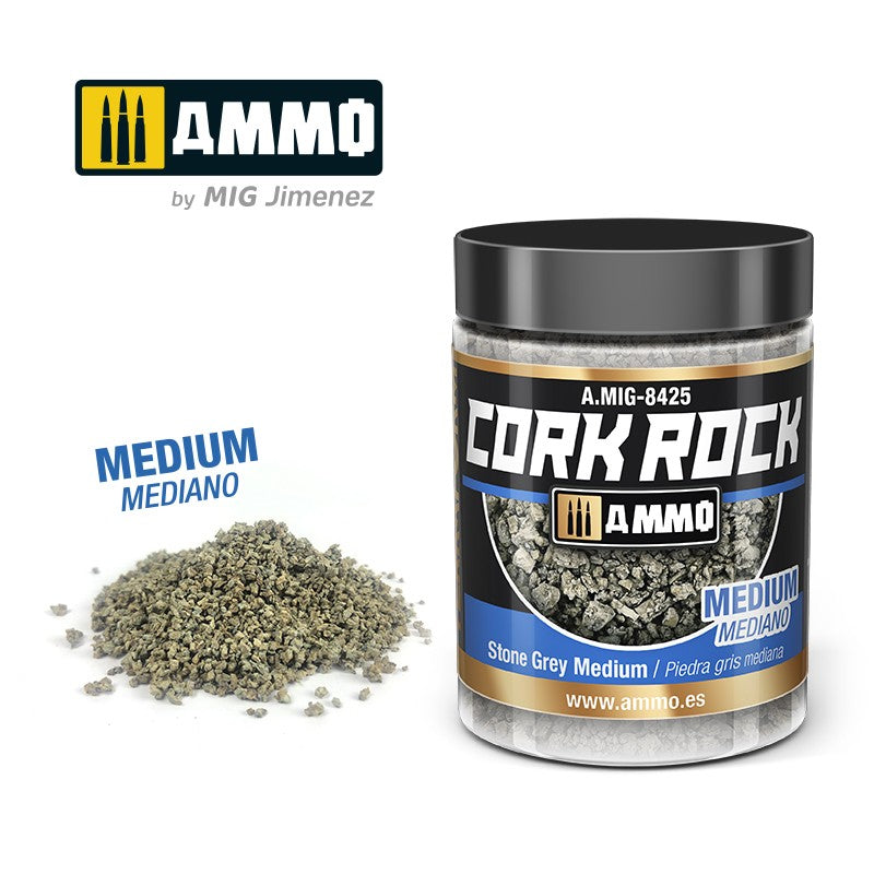 Ammo by MIG - Dioramas - Terraform Cork Rock - Stone Grey Medium 100ml