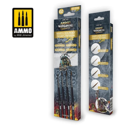 Ammo by MIG Brushes - Wargaming Universe - Marta Kolinsky Figures Premium Brush Set