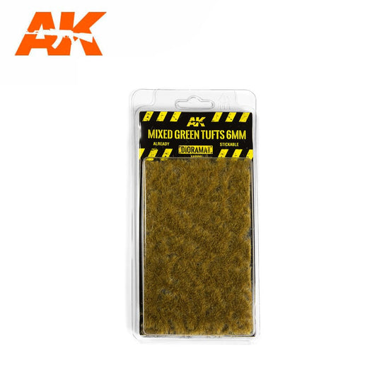 AK Interactive Vegetation - Mixed Green Tufts 6mm