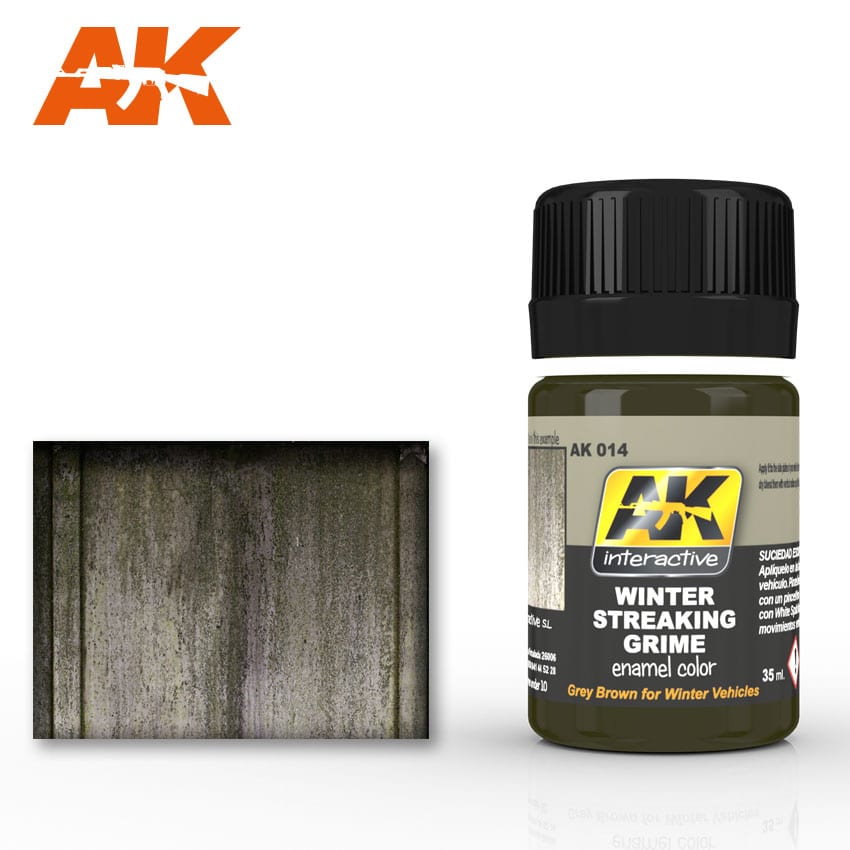 AK Interactive Weathering Products - Streaking Grime for Winter Vehicles