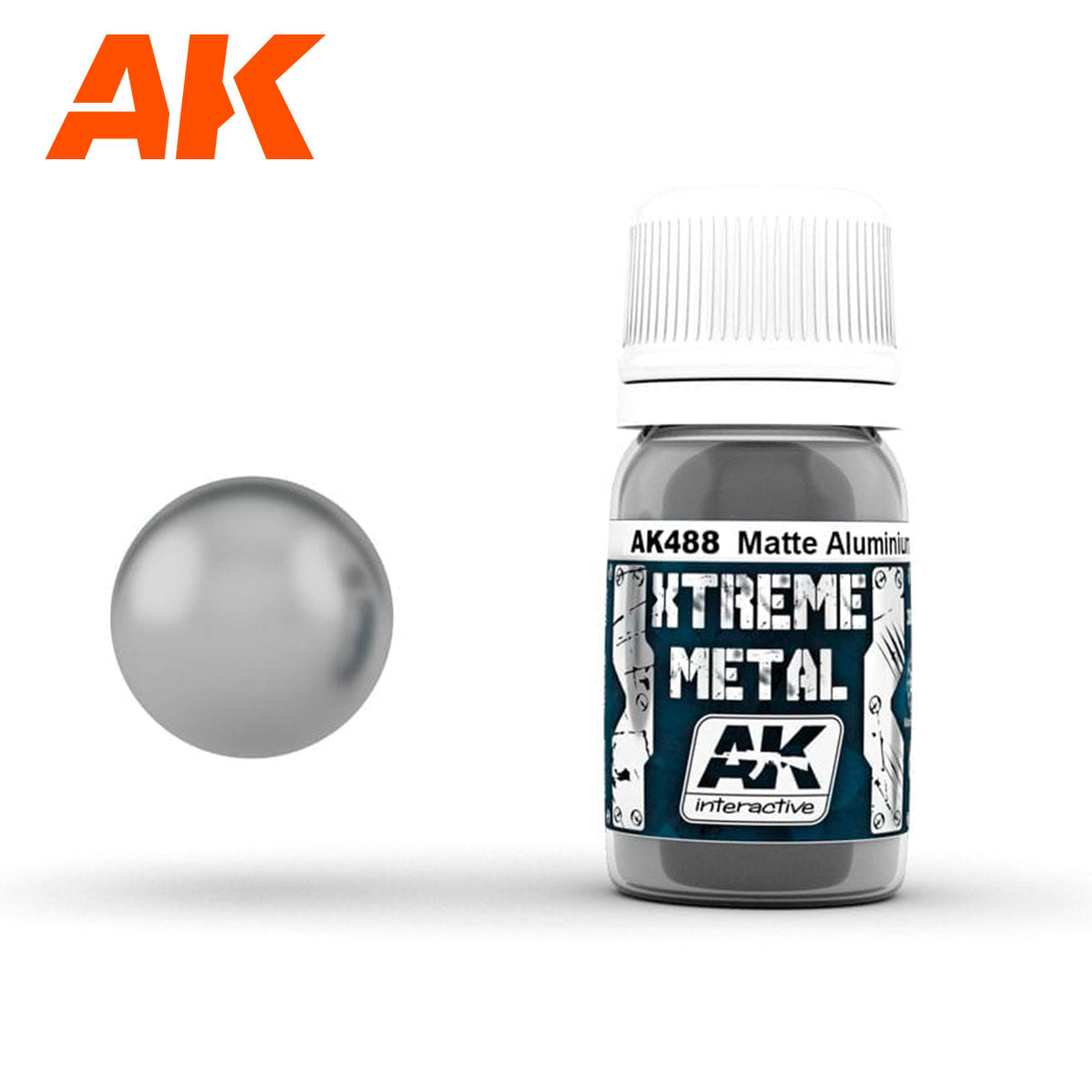 AK Interactive Metallics - Xterme Metal Matte Aluminium 30ml