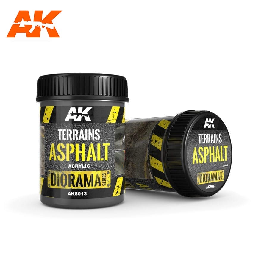 AK Interactive Dioramas - Terrains Asphalt 250ml