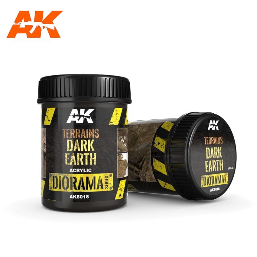 AK Interactive Dioramas - Terrains Dark Earth 250ml