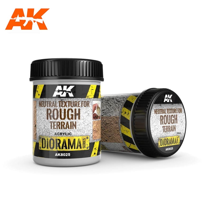 AK Interactive Dioramas - Terrains Neutral Texture for Rough Terrains 250ml