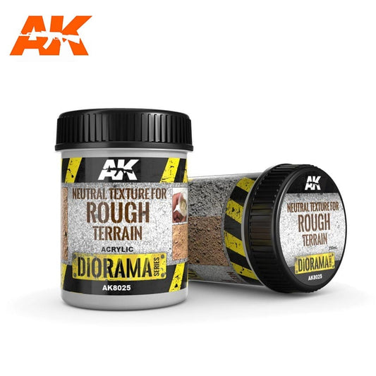 AK Interactive Dioramas - Terrains Neutral Texture for Rough Terrains 250ml