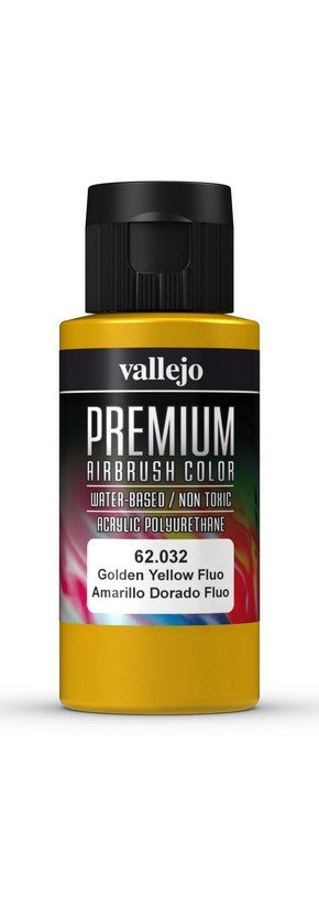 Vallejo Premium Colour Fluorescent Gondel Yellow 60 ml - Ozzie Collectables