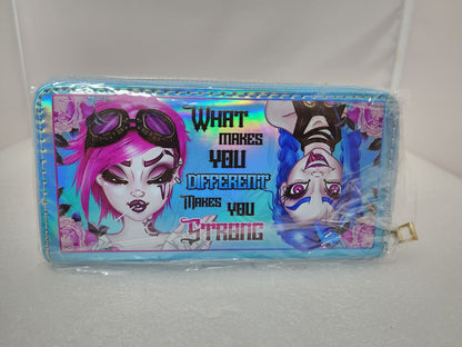 League of Legends - Jinx & Vi - Rose Demon Holographic Purse