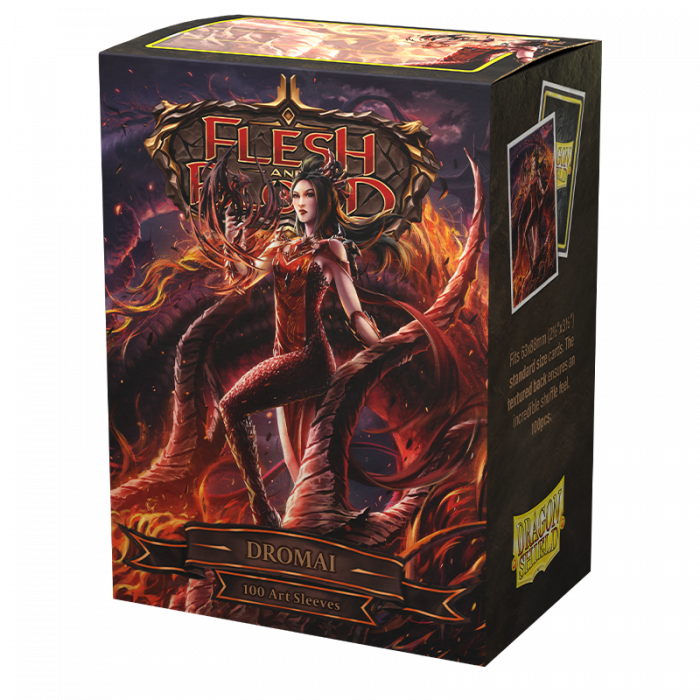 Sleeves - Dragon Shield - Box 100 - Matte Art - Flesh and Blood Uprising Dromai