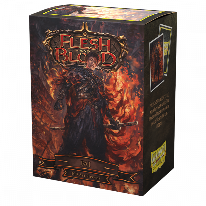 Sleeves - Dragon Shield - Box 100 - Matte Art - Flesh and Blood Uprising Fai