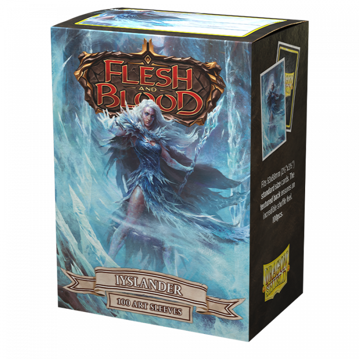 Sleeves - Dragon Shield - Box 100 - Matte Art - Flesh and Blood Uprising Iyslander