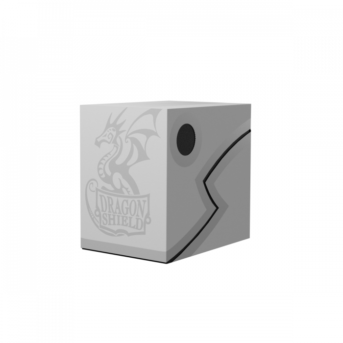 Deck Box Dragon Shield Revised Double Shell - Ashen White/Black