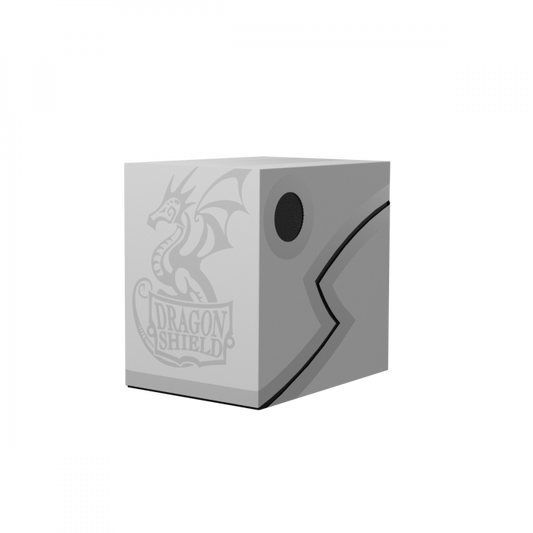 Deck Box Dragon Shield Revised Double Shell - Ashen White/Black