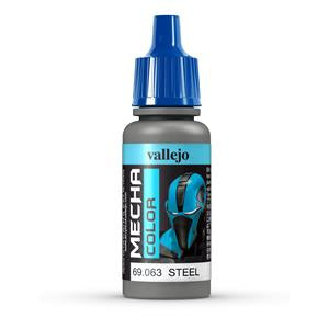 Vallejo Mecha Colour Steel 17ml Acrylic Paint - Ozzie Collectables