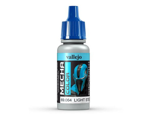 Vallejo Mecha Colour Light Steel 17ml Acrylic Paint - Ozzie Collectables