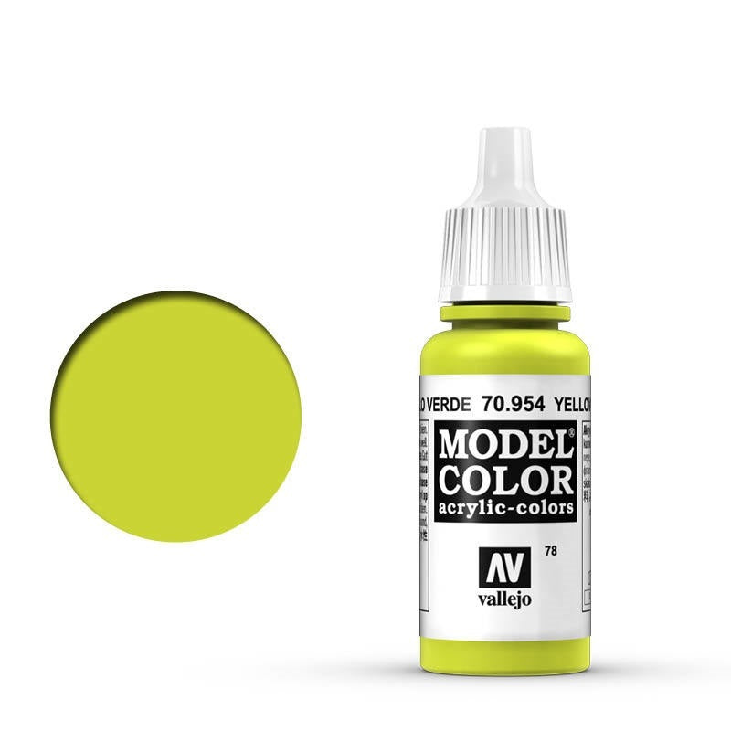 Vallejo Model Colour Yellow Green 17 ml