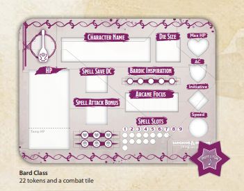 D&D Class Token Set Bard - Ozzie Collectables