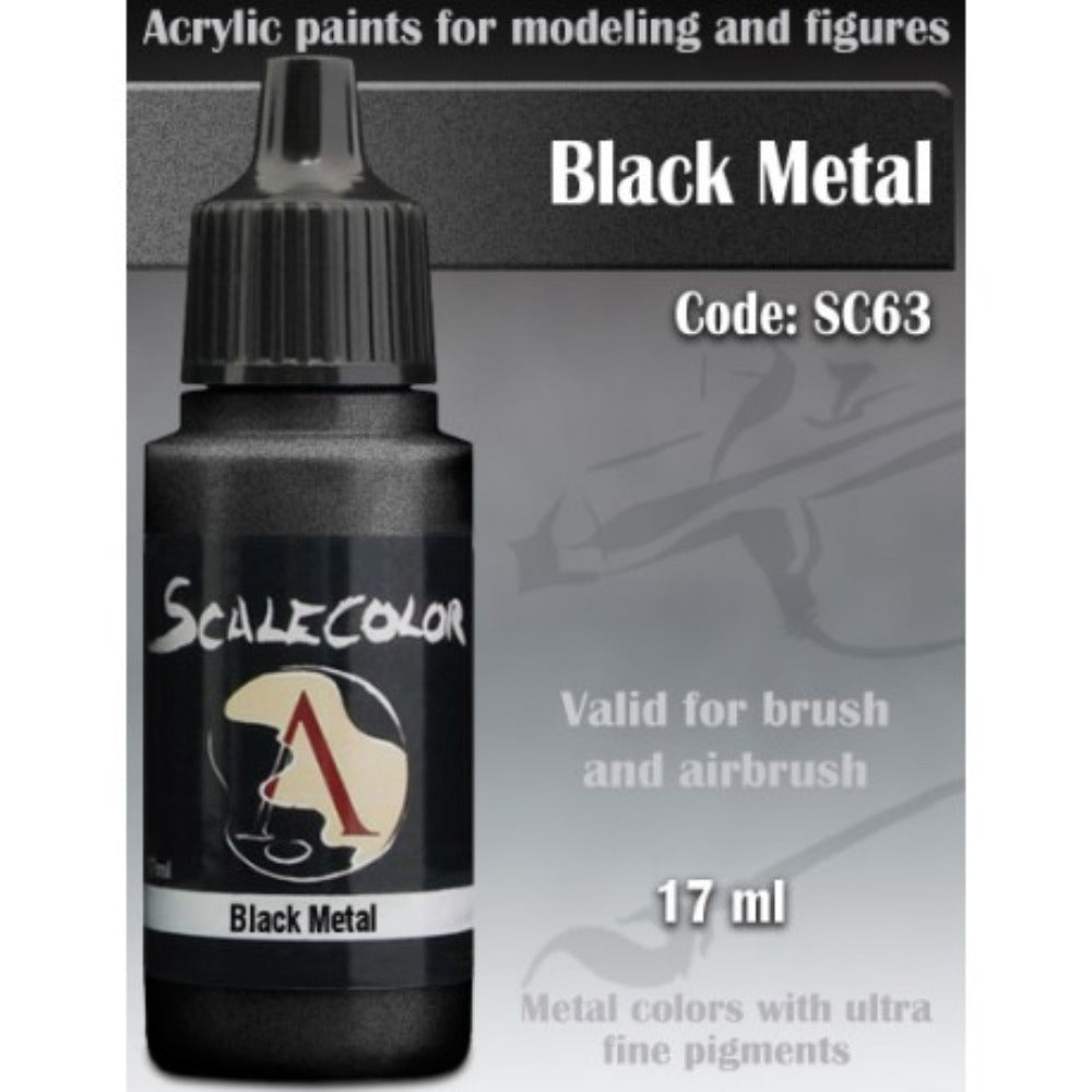 Scale 75 Scale Colour Metal N Alchemy Black Metal 17ml