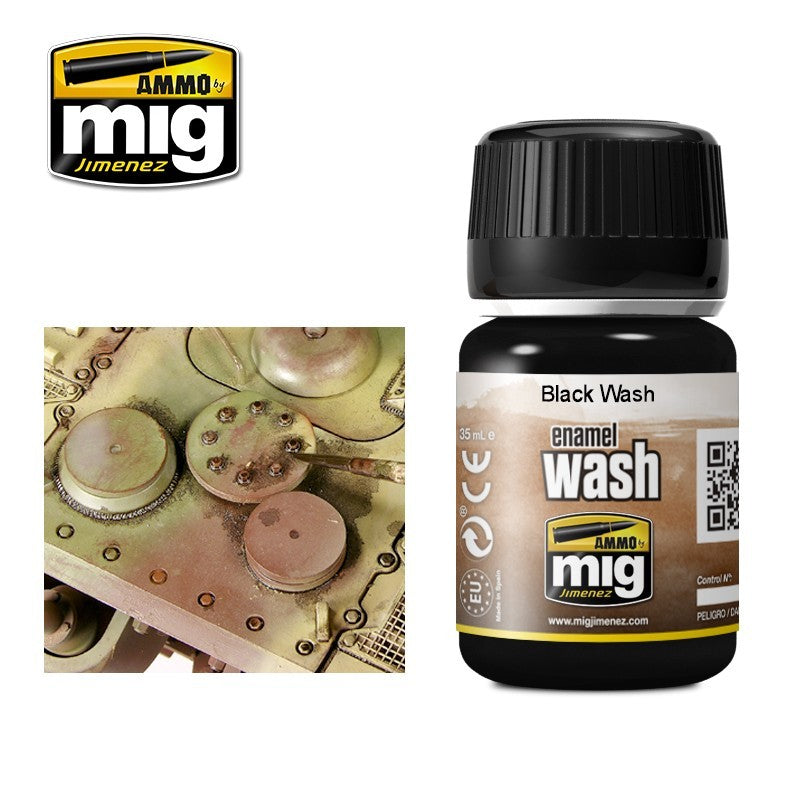 Ammo by MIG Enamel Washes Black Wash 35ml