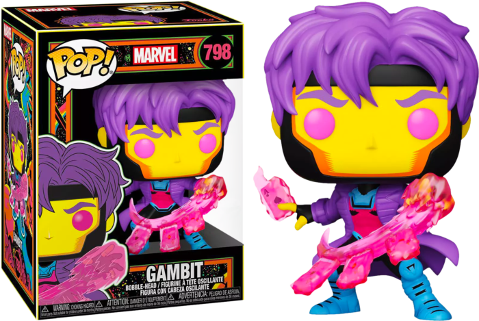 X-Men - Gambit Blacklight US Exclusive Pop! Vinyl #798