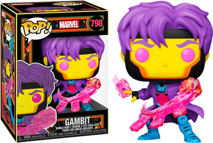 X-Men - Gambit Blacklight US Exclusive Pop! Vinyl #798