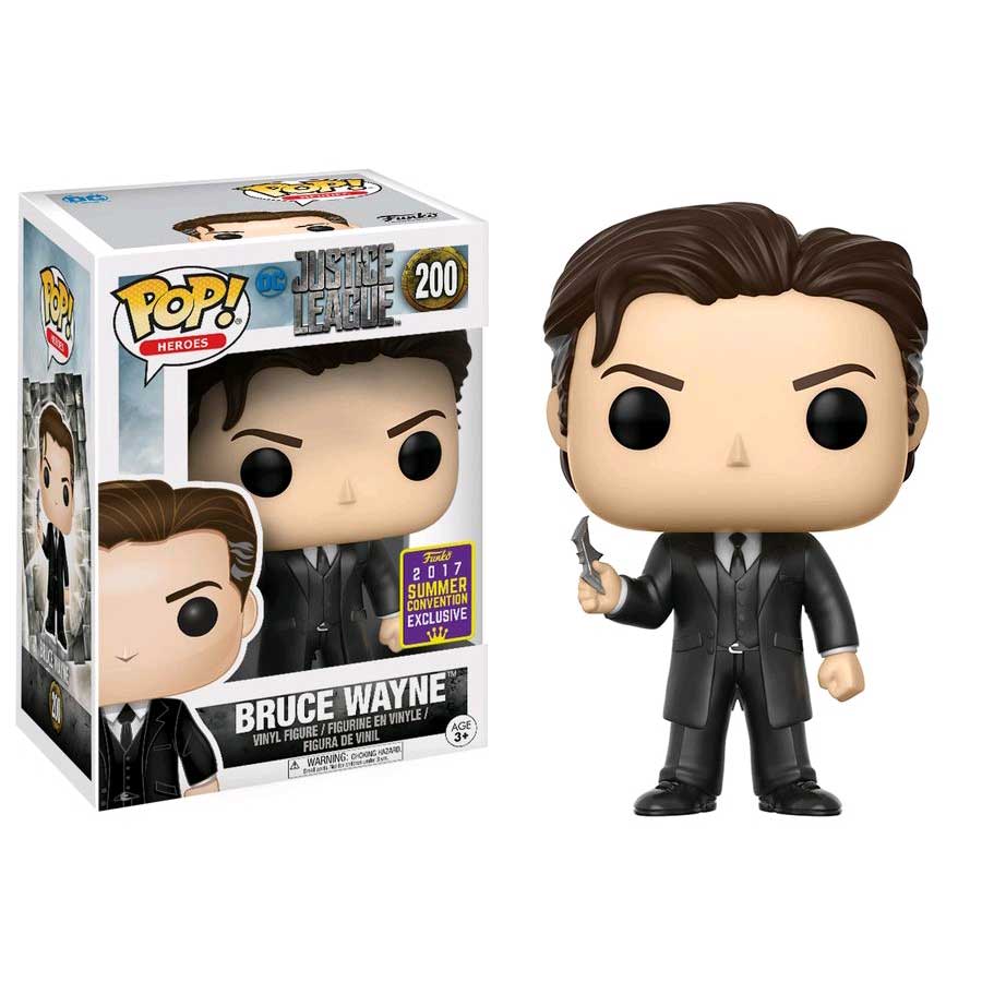 Bruce Wayne - Justice League Heroes Summer Convention 2017 Exclusive Pop! Vinyl #200 - Ozzie Collectables