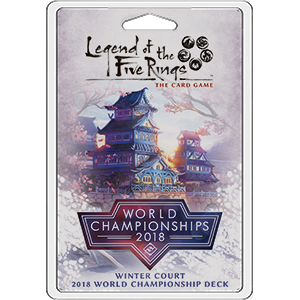 Legend of the Five Rings LCG Winter Court 2018 World Championship Deck - Ozzie Collectables