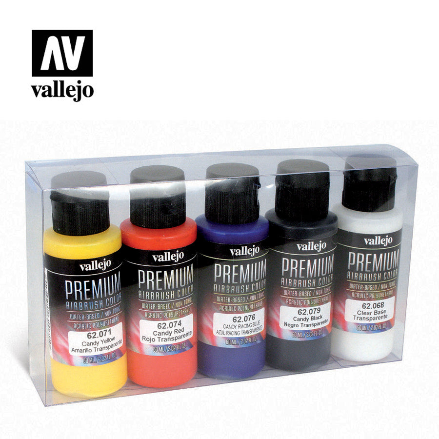 Vallejo Premium Colour Candy 5 Colour Set - Ozzie Collectables