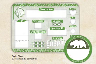 D&D Class Token Set Druid - Ozzie Collectables