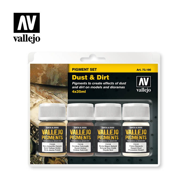 Vallejo Pigments Set Dust & Dirt 35ml - Ozzie Collectables