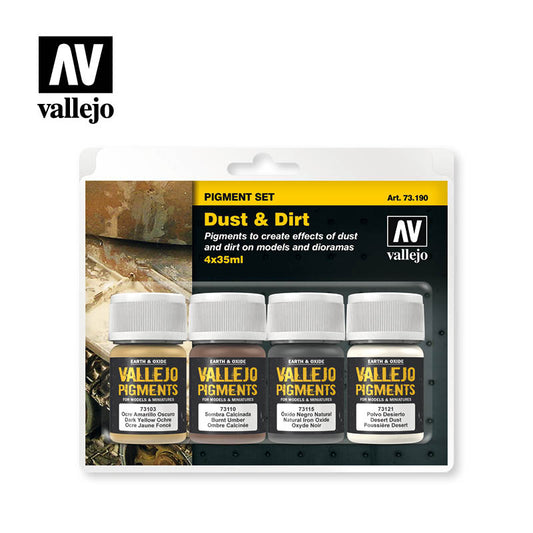 Vallejo Pigments Set Dust & Dirt 35ml - Ozzie Collectables