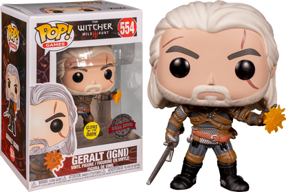 The Witcher 3: Wild Hunt - Geralt Glow US Exclusive Pop! Vinyl - Ozzie Collectables