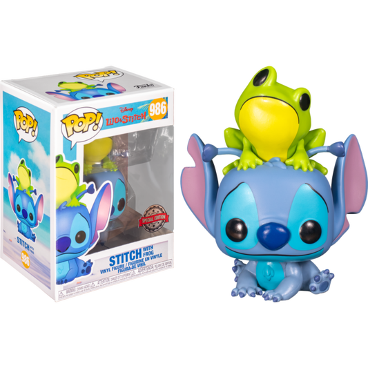 Lilo & Stitch - Stitch with Frog US Exclusive Pop! Vinyl