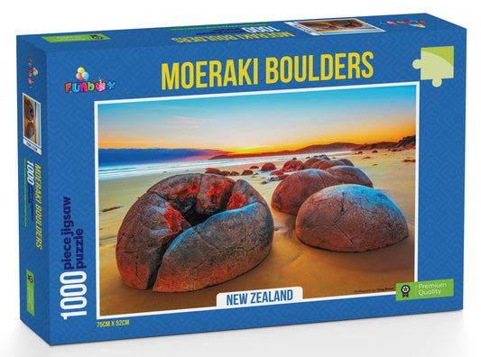 Funbox Puzzle Moeraki Boulders New Zealand Puzzle 1,000 pieces