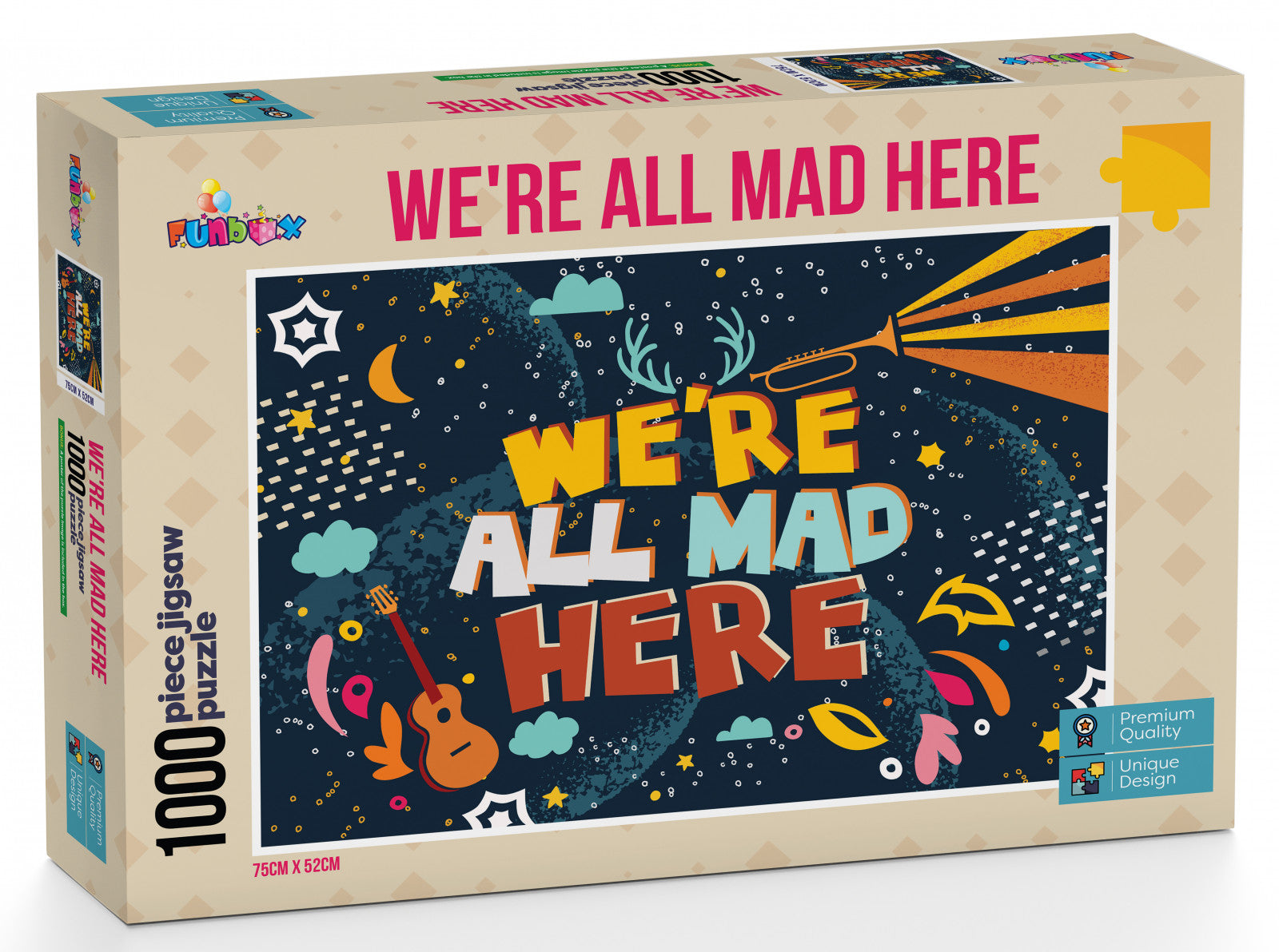 Funbox Puzzle Were All Mad Here Puzzle 1,000 pieces