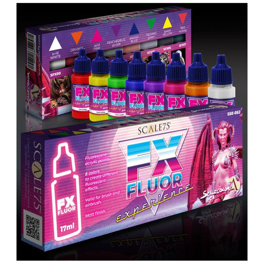 Scale 75 Scale Colour FX Fluor Experience Paint Set