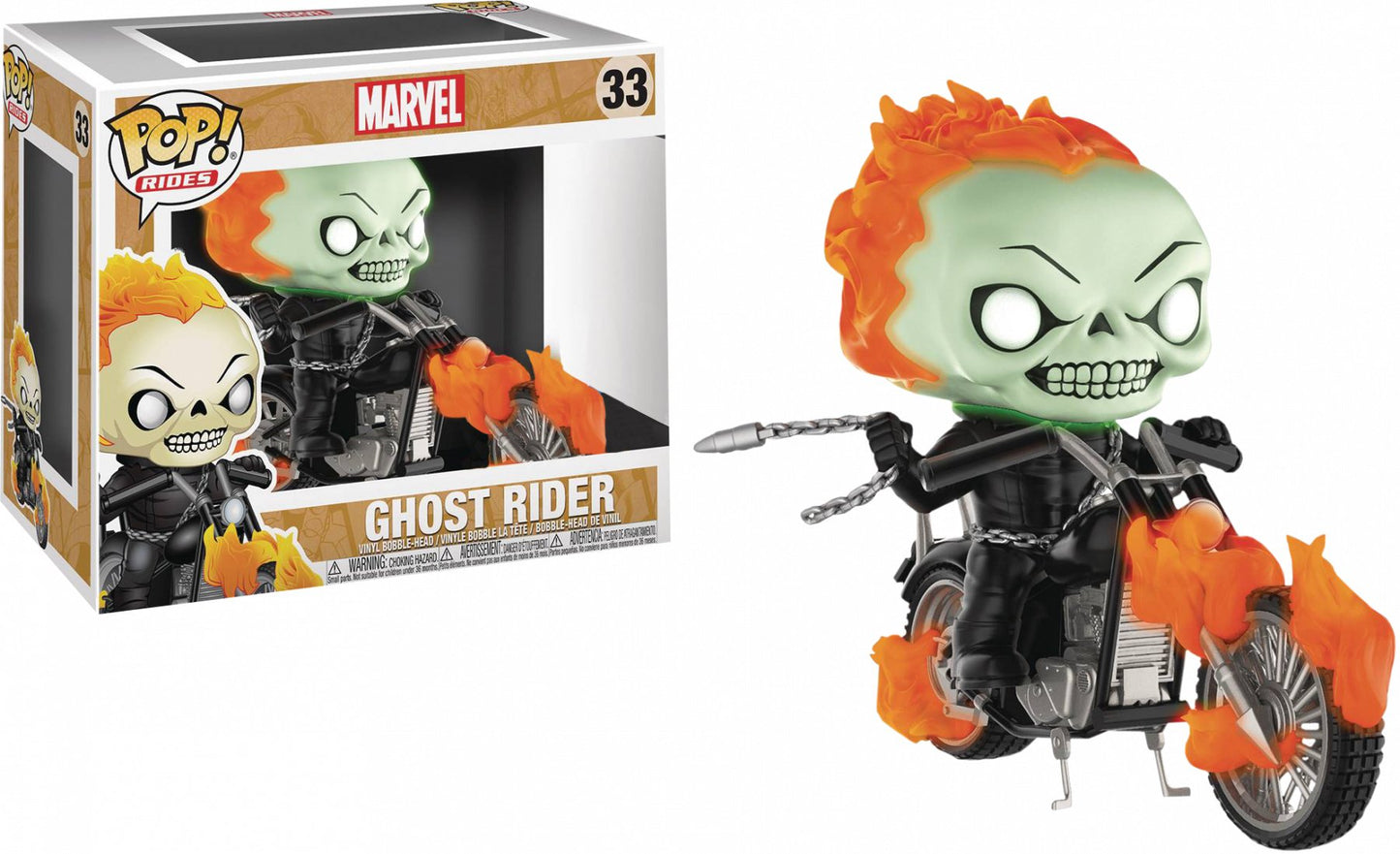 Ghost Rider - Ghost Rider Glow US Exclusive Pop! Ride - Ozzie Collectables