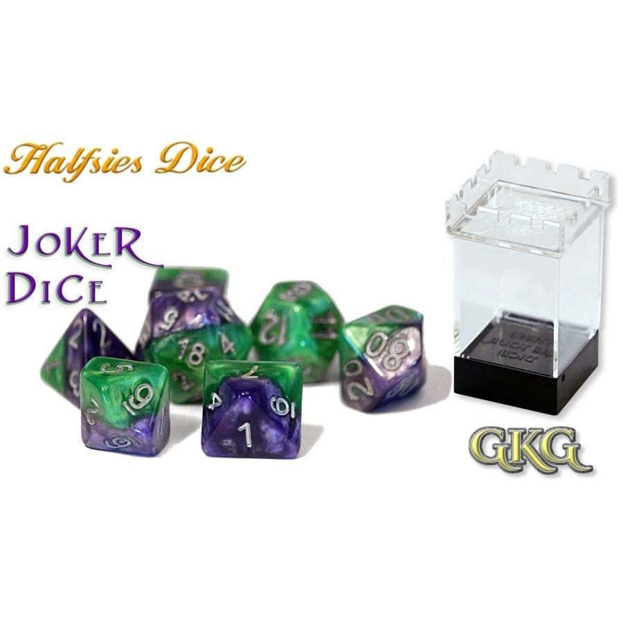 Halfsies Dice Joker with Upgraded Dice Case - Ozzie Collectables