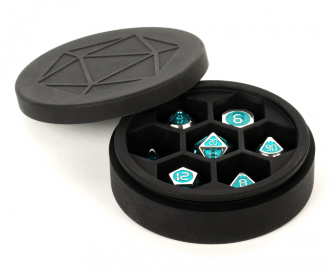 MDG Silicone Round Dice Case: Black