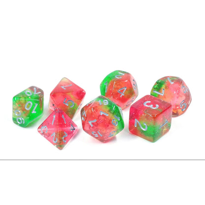 Sirius Dice - Lotus Glowworm Dice Set 7