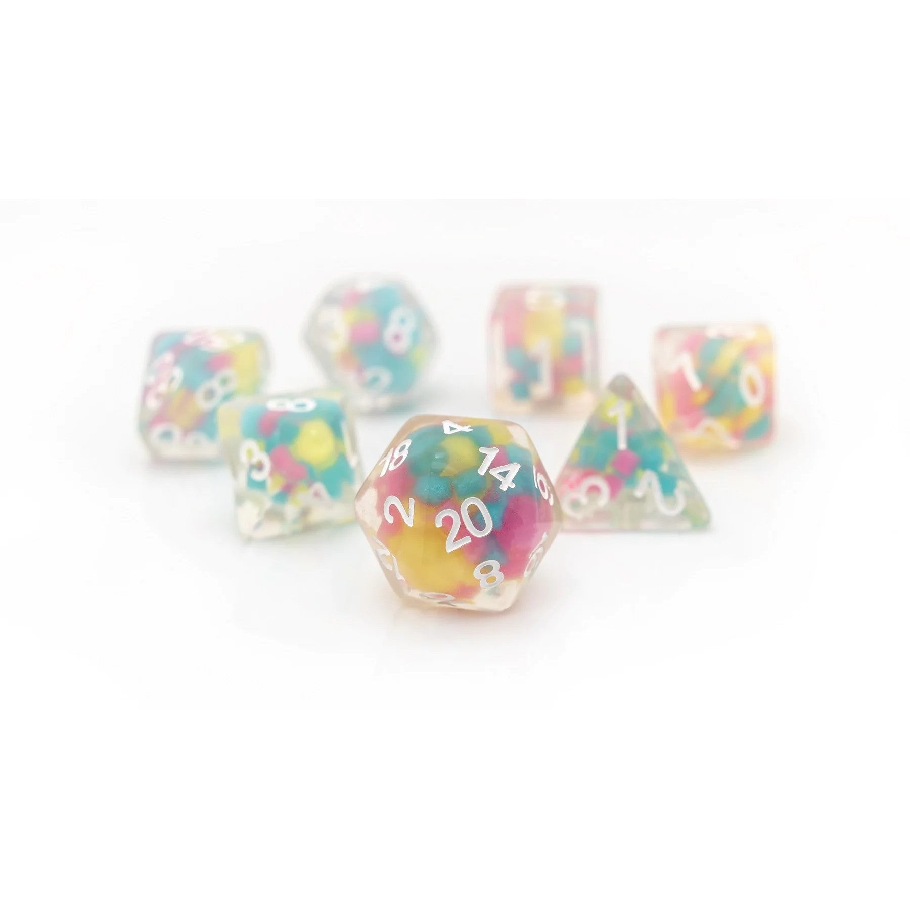 Sirius Dice - Lucky Charm Glowworm Dice Set 7