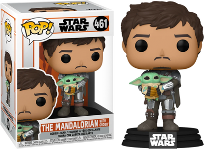 Star Wars: The Mandalorian - Mandalorian with Grogu Pop! Vinyl Figure #461