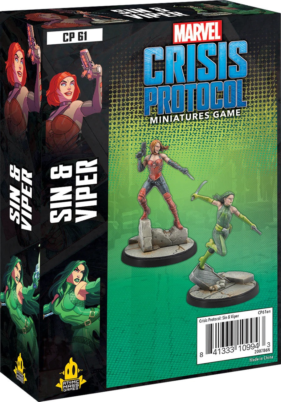 Marvel Crisis Protocol Sin and Viper