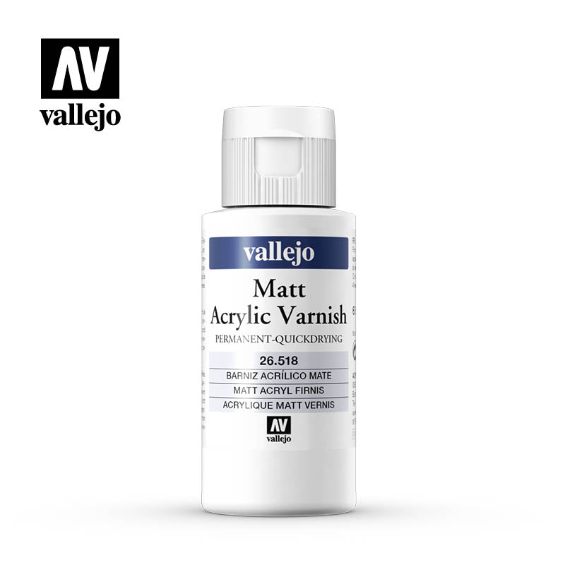 Vallejo Permanent Matt Varnish 60ml - Ozzie Collectables